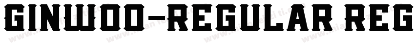 GinW00-Regular Regul字体转换